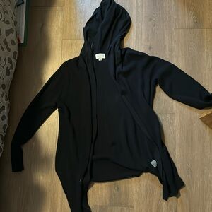 Long sleeve hooded cardigan